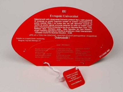 Reklamne lepeze "EU University"