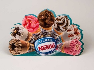 Papirene lepeze originalnog oblika "Nestle"